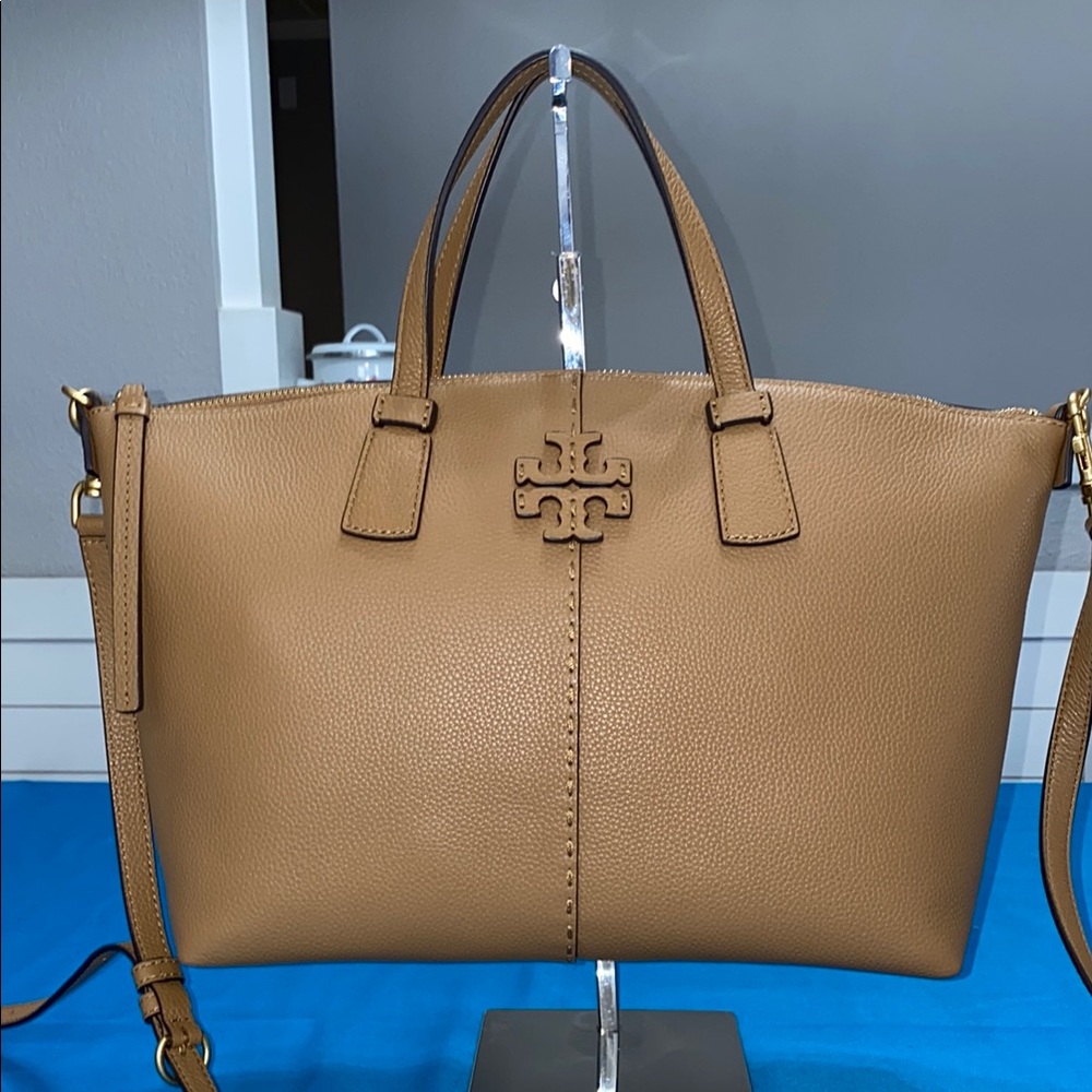 Tory Burch McGraw Top-Zip Satchel
